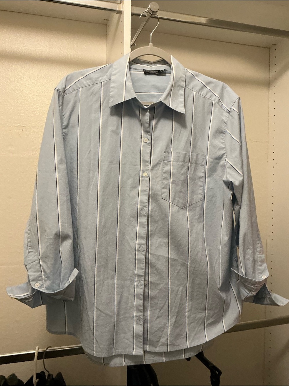 Vineyard Vines Light Blue Vertical Stripe Dress Shirt